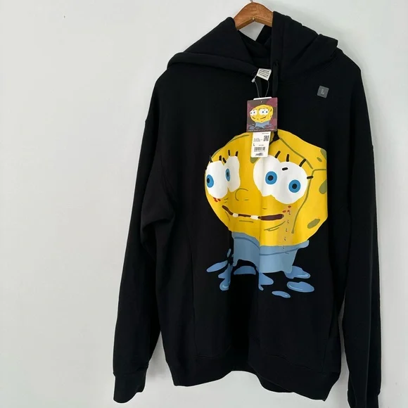 NWT SpongeBob SquarePants Cactus Plant Flea Market Sweat Hoodie - Picture 5 of 8